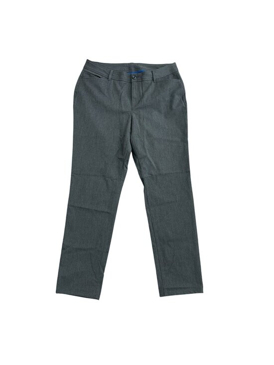 Eddie Bauer Pants - Eddie Bauer Women's 12 Gray Straight-Leg Pants Polyester Blend B1211